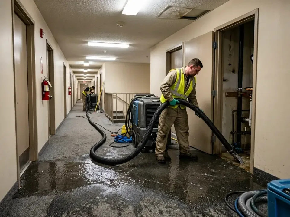 multi-unit-apartment-hallway-f-005 — frequently asked questions, Emergency Burst Pipe Water Extraction & Removal in Fort Dix…